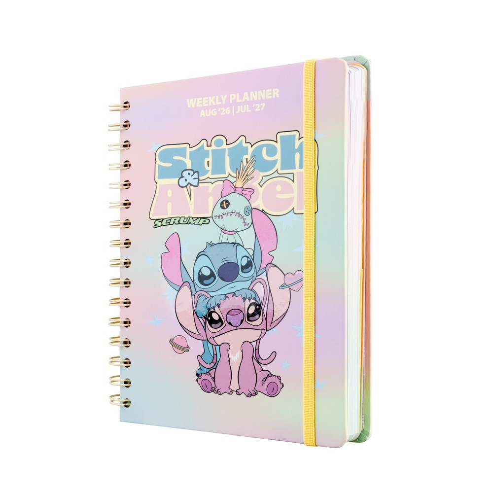 Grupo Erik Disney Lilo & Stitch - Stitch and Angel 2026/2027 Week To View A5 12 Months Academic School Diary - Multicolours